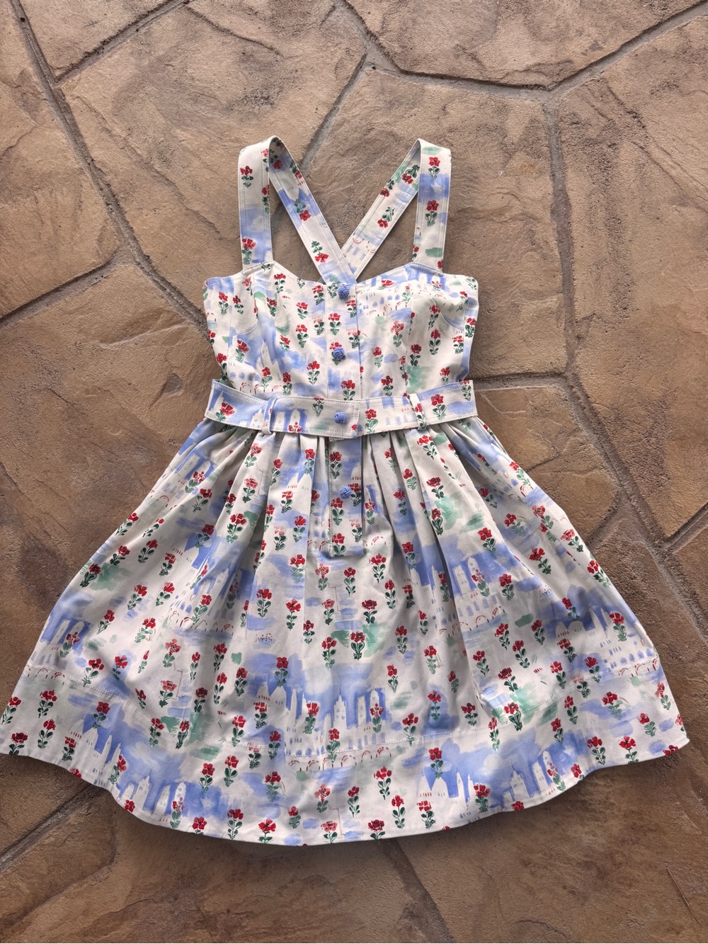 Hunter Bell Eileen Village Floral Belted Mini Dress Size 4 NWT $415 - Picture 8 of 16